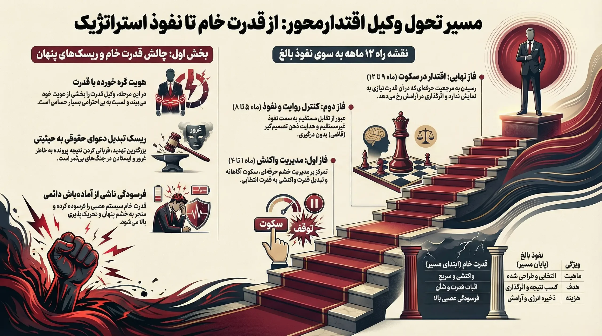 مسیر رشد وکیل اقتدار محور